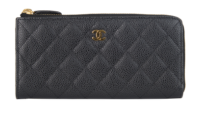 Chanel Half-Zip Long Wallet, front view
